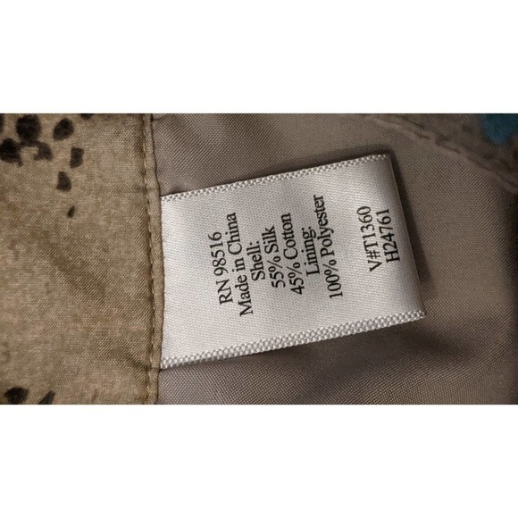 Coldwater Creek Silk Blend Midi Skirt Petite Small - Picture 8 of 9